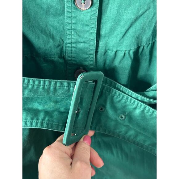 Derek Lam Evergreen Utility Dress Forest Green size 6 /42 - Picture 6 of 9